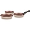 Set de 3 poêles - Tous feux dont induction - ARTHUR MARTIN - AM4754 - 20-24-28 cm + 1 poignée amovible