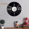 Vinyl Record Wall Clock High Accuracy Quiet Operation Battery Operated Music Room Decor Decoration Art Hanging Clock