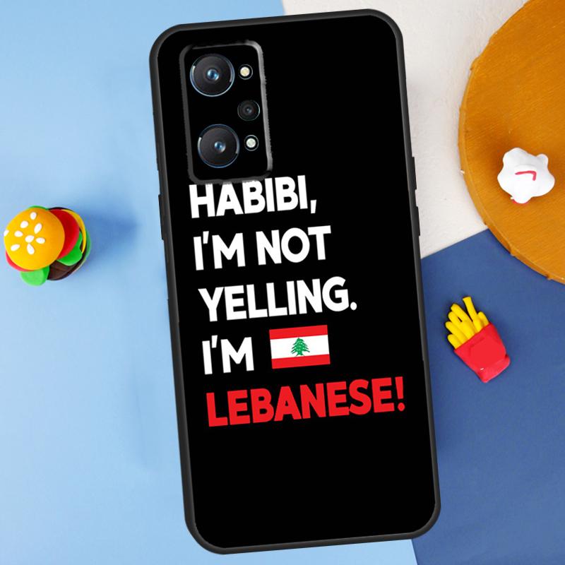Lebanese Lebanon Flag For Realme 11 10 12 13 14 Pro Plus GT 5 6 6T GT7 Pro C61 C53 C51 C21Y C25S C55 C67 C75 Case