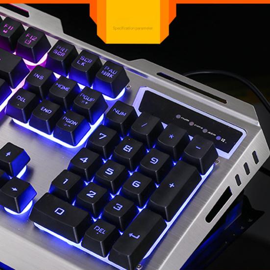 Удобный комплект механической клавиатуры, проводные компьютерные аксессуары из АБС-пластика