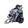 Keychain Pendant Motorbike Charm Zinc Alloy Anti-Detachable Hook Keyring Backpack Accessory Decompression
