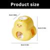Automatic Press Toothpaste Dispenser Wall Mounted Cute Duck Design Space Saving Bathroom Tool Toothbrush Holder Rack
