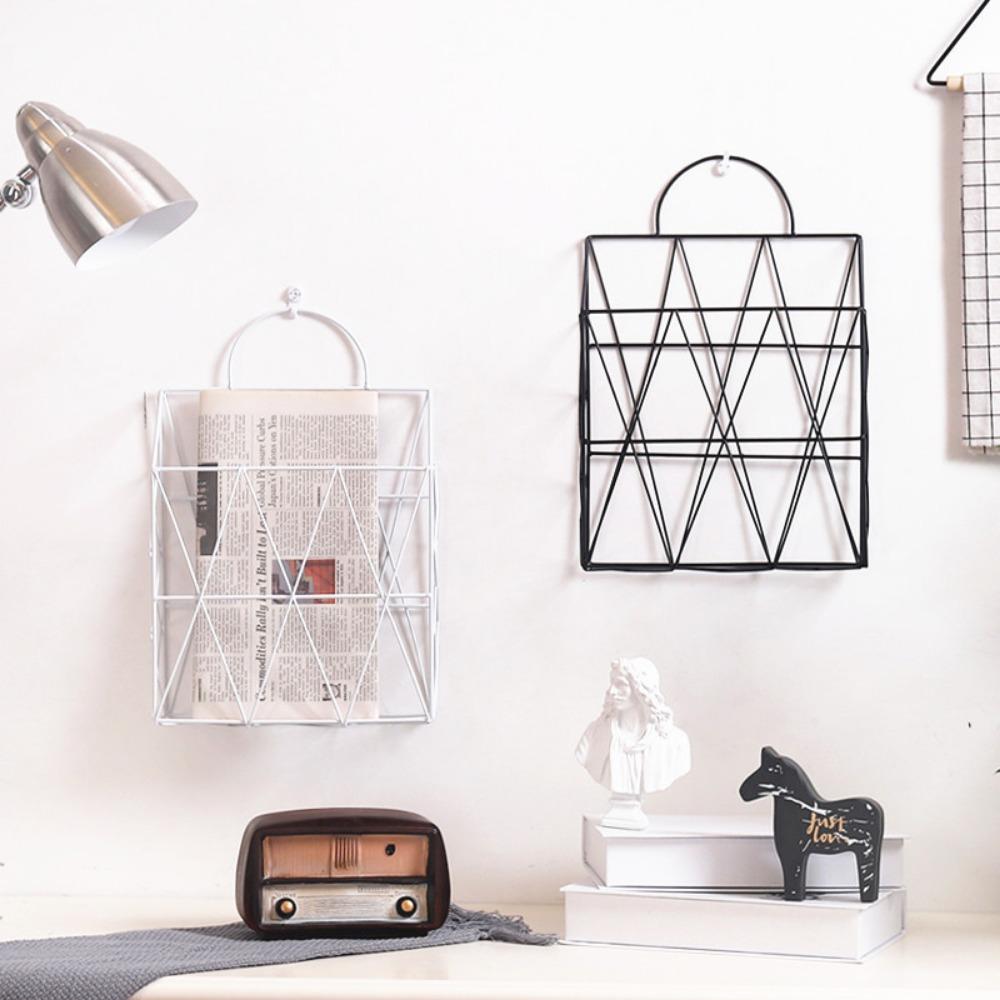 Hanging Heavy Duty for Office Home Bookshelf File Holder Desktop Organizer Rack Newspaper Holder