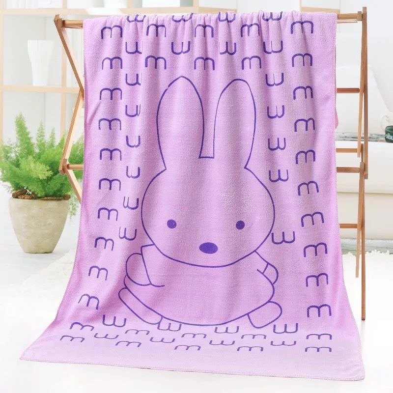 Household Towel Super Absorbent Bath Towel Cute Cartoon Big Towel Bath Towel Set Fabric Is Soft and Does Not Shed Hair and Strong Water Absorption