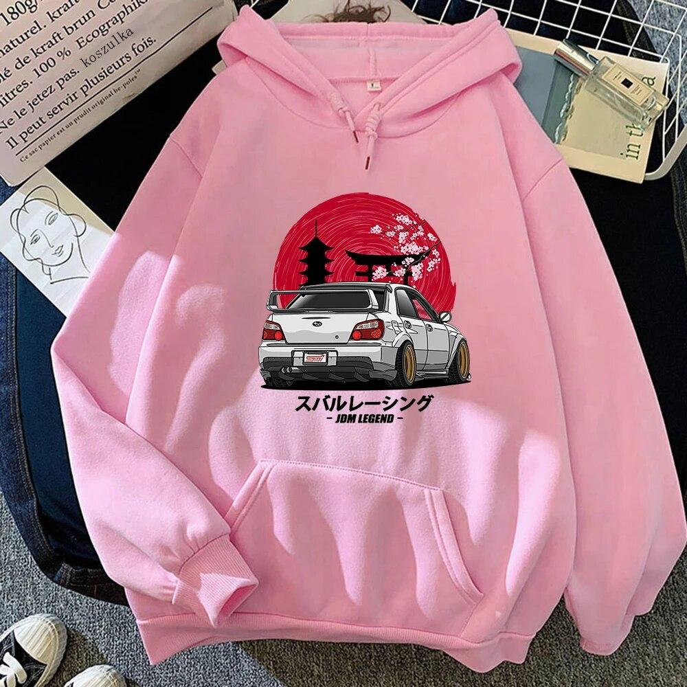 Осень-зима JDM автомобильные толстовки зимняя теплая женская/мужская толстовка весна/осень унисекс винтажный Harajuku графический Sudaderas