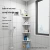 Punch-Free Corner Bathroom Storage Tower: Multi-Functional Floor-to-Ceiling Organizer