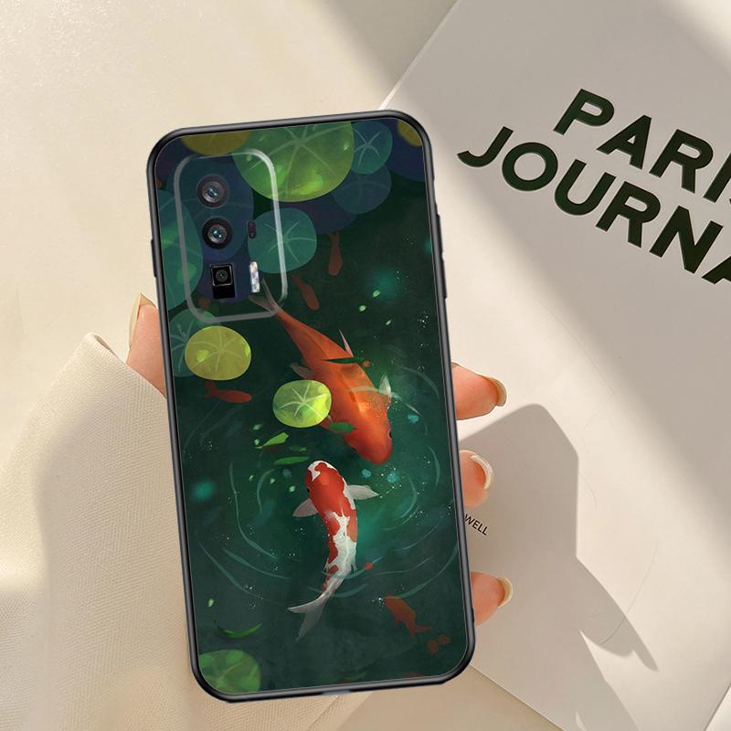 Чехол-картина с рыбой Кои для Xiaomi 14 15 Ultra 13T 14T 15T 17 Pro Max POCO X7 X5 X6 Pro F5 F6 F7 F8 Pro Чехол