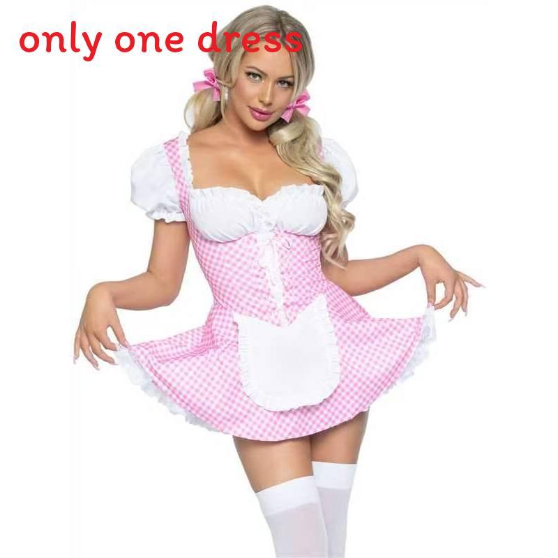 Game Theme Cosplay Maid Outfit With Polyester Material For Summer Anime Events