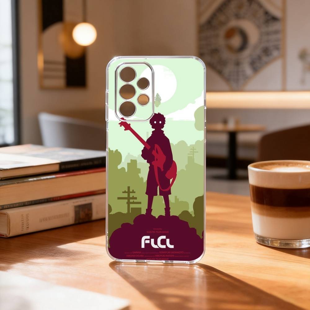 FLCL First L-Love C-Cyber Love Чехол для телефона для Samsung S25,S24,S21,S22,S23,S30,Ultra,S20,Plus,Fe Прозрачная крышка