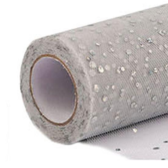 1 рулон блестящей отделочной тюли, рулон без запаха, сетчатая пряжа, украшения для венка, прозрачная лента для помещений