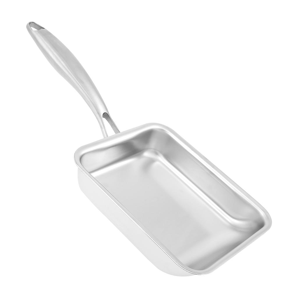 Сковорода из нержавеющей стали в японском стиле Тамаки с термостойкой ручкой, многофункциональная кастрюля из нержавеющей стали