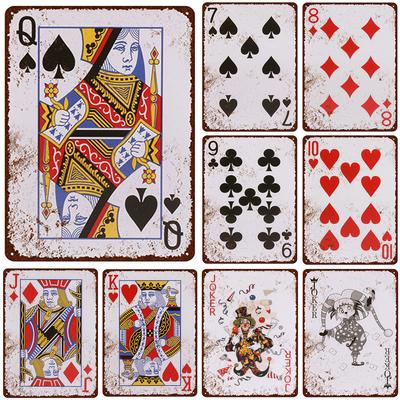 Металлические жестяные знаки Poker Jokers King настенное украшение табличка винтажный художественный постер железная картина для Man Cave Home Cafe Garden Club Bar