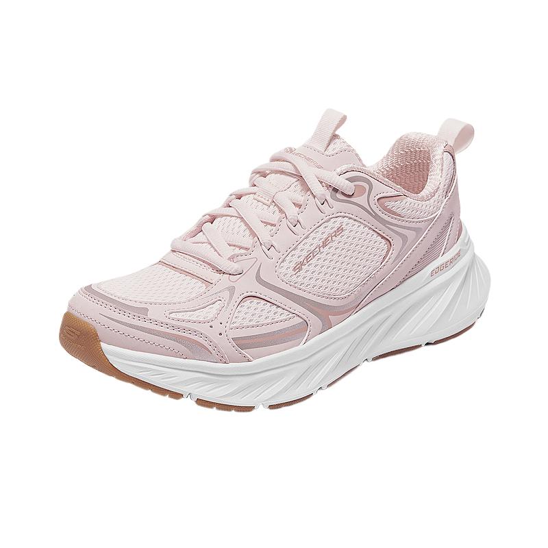 Skechers Edgeride Сетчатые Дышащие Низкие Повседневные Туфли Женские Розовые 150475-PNK