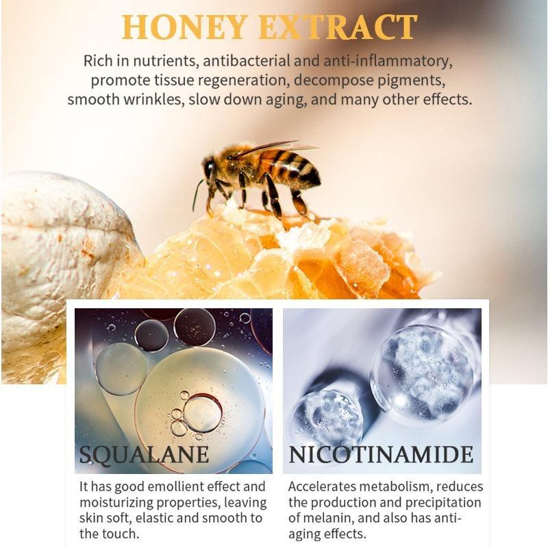Уход за кожей лица женщины Черный мед Увлажняющий отбеливающий укрепляющий крем против морщин