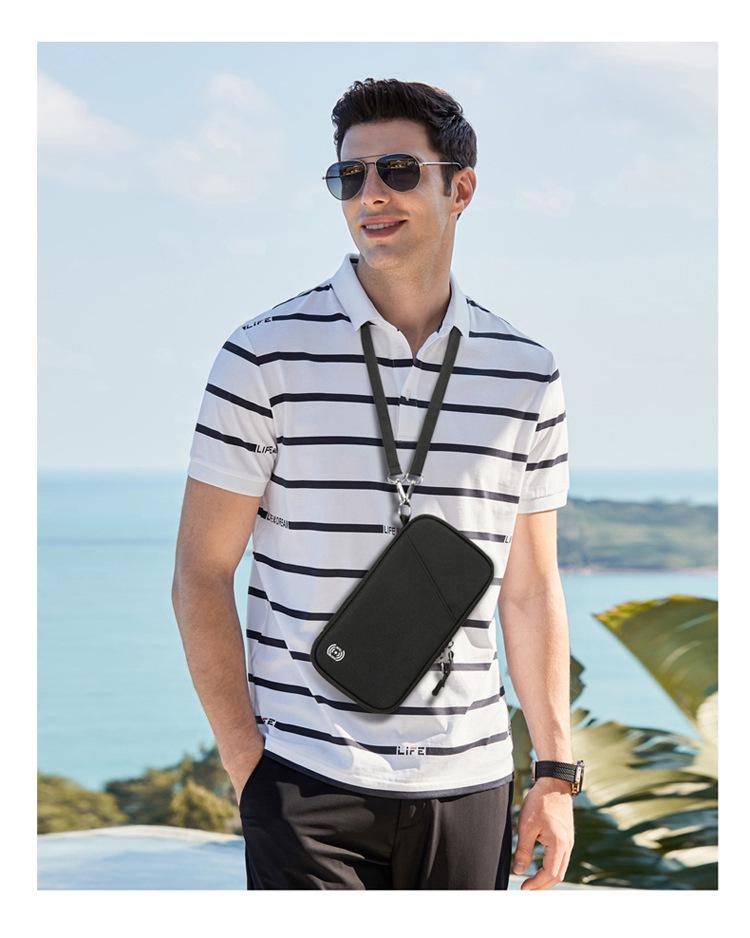 Lightweight Anti-Theft Passport and Travel Wallet with Large Capacity and Multi-Function Storage