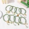 National Style Imitation Aventurine Bamboo Peace Buckle Bracelet