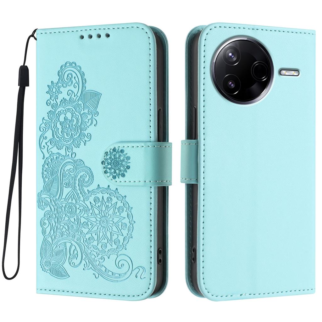 For Xiaomi Redmi K80 5G/Xiaomi Poco F7 Pro 5G Phone Cases Mandala Flower Leather Wallet Mobile Cover with Strap
