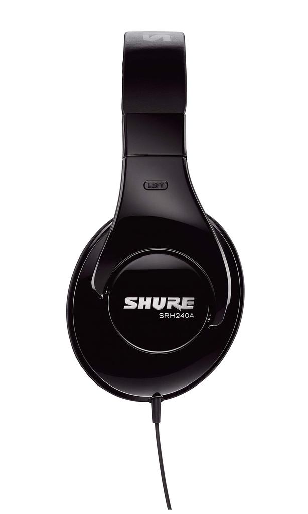 SHURE Pro Quality Headphones Sealed Home Recording DJ Year Manufacturer Medium / SRH240A-BK-A Black [2 Warranty]
