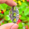 Peridot Gemstone 925 Sterling Silver Gift Jewelry Ring Size 8