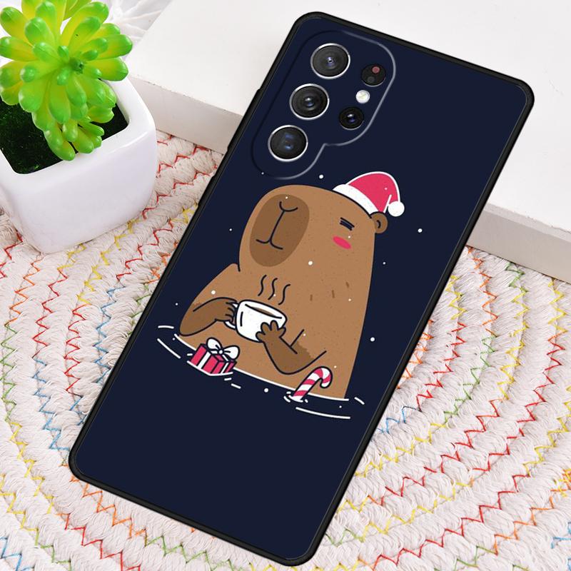 Милый Мультяшный Капибара Чехол для Телефона для Samsung Galaxy note 10 pro S26 Ultra S23 S24 FE S25 S21 S22 PLUS Ударопрочный Чехол