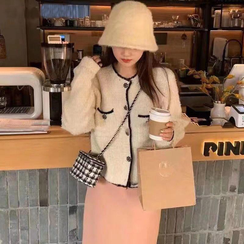 Повседневный кардиган, короткое пальто, женский элитный темперамент знаменитостей, весна и осень 2023, кардиган с длинными рукавами, свитер, женские топы