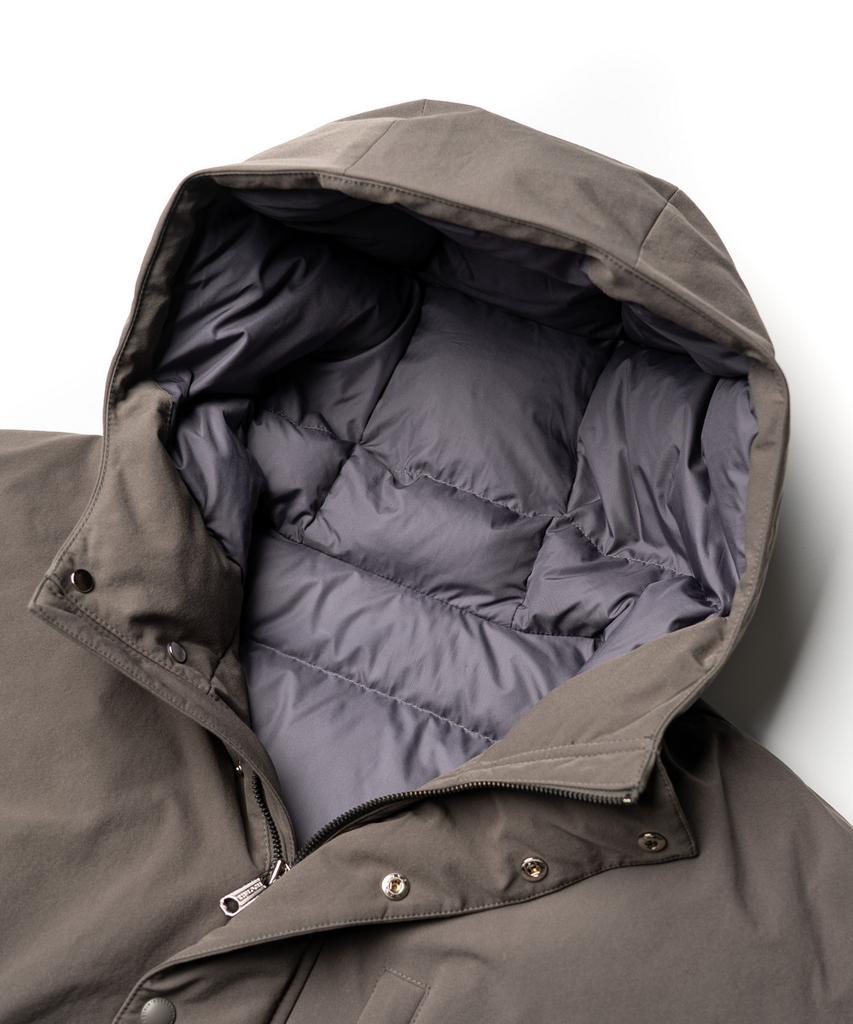 Edinburgh Club Hooded Goose Down Jumper [Gray]