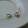 14k rope one touch earrings (1pair)