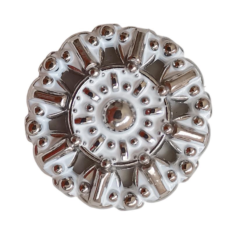 Yisen ESSTUDIO Snowflake Hollow Metal Buttons - European & American Style Jacket & Suit Leather Coat Buttons