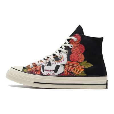 Chuck 70 High Dia de los Muertos - Черные кроссовки унисекс Multi Egret 173112C