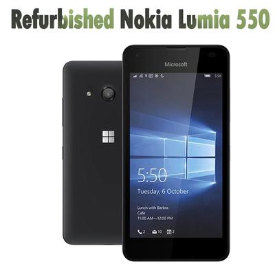 90% новый Восстановленный Оригинальный Nokia Lumia 550 5МП камера Четырехъядерный 8 ГБ ROM 1 ГБ RAM мобильный телефон LTE FDD 4G 4,7" 1280x720 пикселей