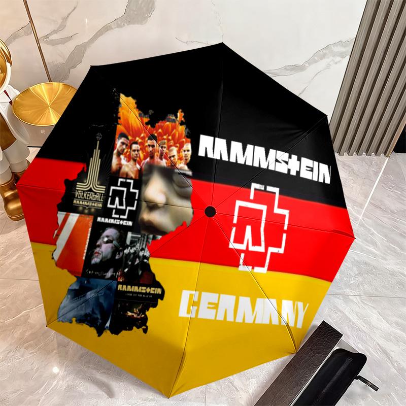 Известная немецкая рок-хэви-метал группа Rammstein Тилль Линдеманн Зонт, портативный железный зонт, незаменимый для путешествий и кемпинга H16