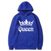 Fashion Casual Hoodies Sweatshirt Couples Hooded Pullover Hoodies Print King Queen Spring Winter Tops Men/Women Clothing
