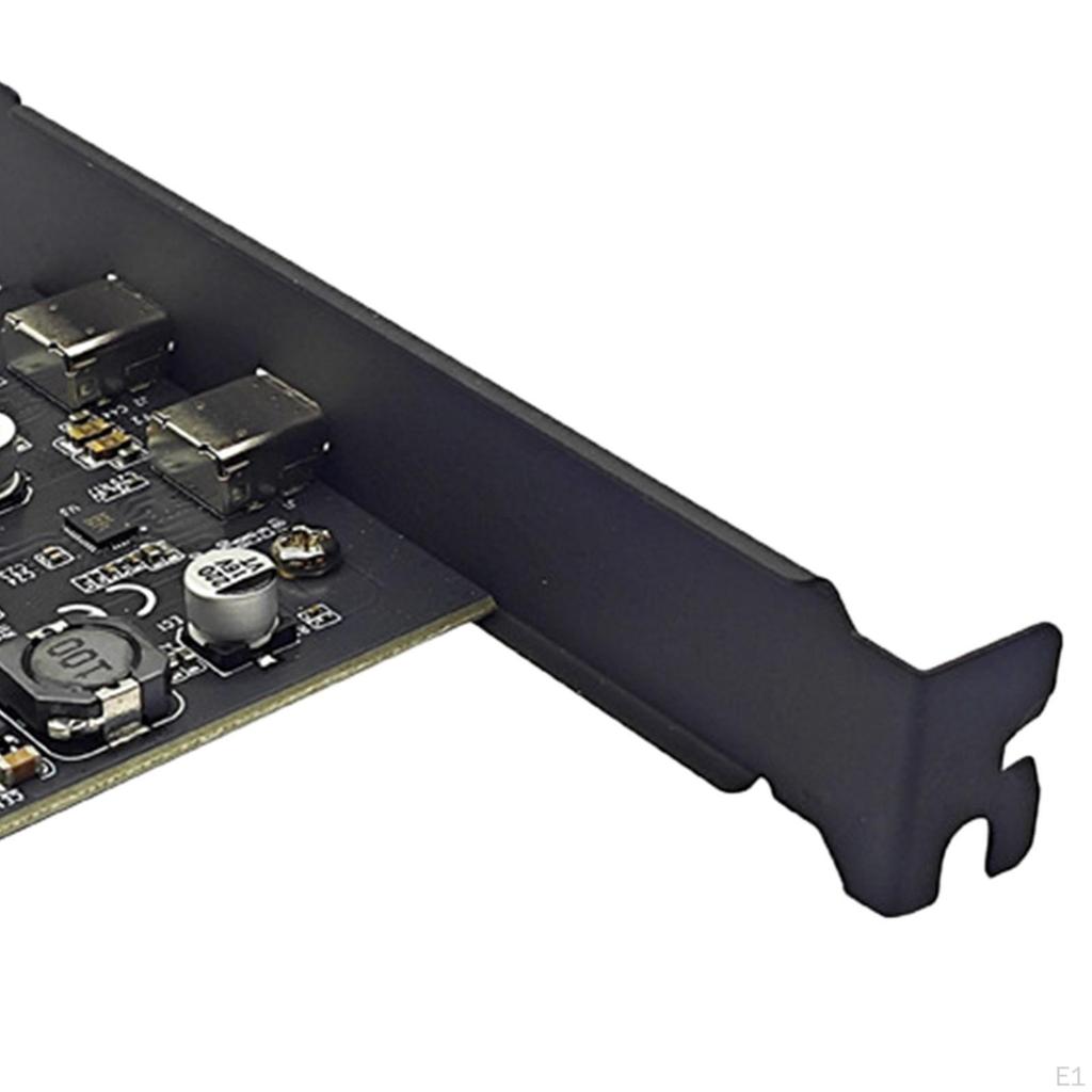 USB3.2 Двойной порт Тип C PCI E Карта расширения Профессиональный Удобный Адаптер для Установки