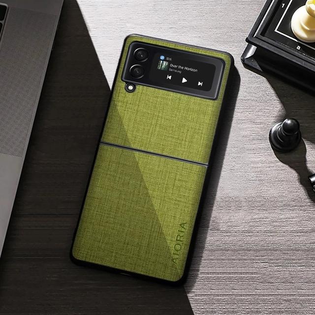 Противоударный тканевый чехол без отпечатков пальцев для Samsung Galaxy Z Flip 3 5g Flip3, сумка для телефона с защитой от падения, Fundas