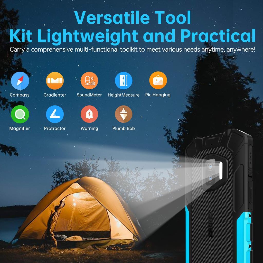 Oukitel Защищенный смартфон WP12 PRO, аккумулятор 4000 мАч, две SIM-карты, 4 ГБ+64 ГБ