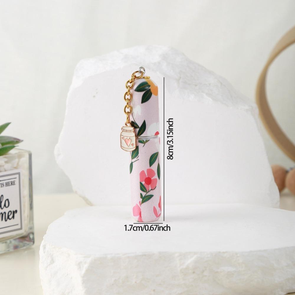 Портативный 5 мл флакон-спрей с возможностью повторного наполнения, цветочный узор с подвеской, флакон для духов с возможностью повторного наполнения, мини-спрей-атомайзер