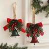 1pc Christmas Bell Bow Pendant Hanging Decor Pinecone Red Fruit Pine Pendant Xmas Tree Hanging for Xmas Tree 2026New Yea Gift