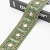 10 Ярдов Ретро Вышивка Кружевная Тесьма Шириной 4,5 см Антчный Золотой Ниткой Лента с Пайетками Для Шитья Платья Декора Аксессуар