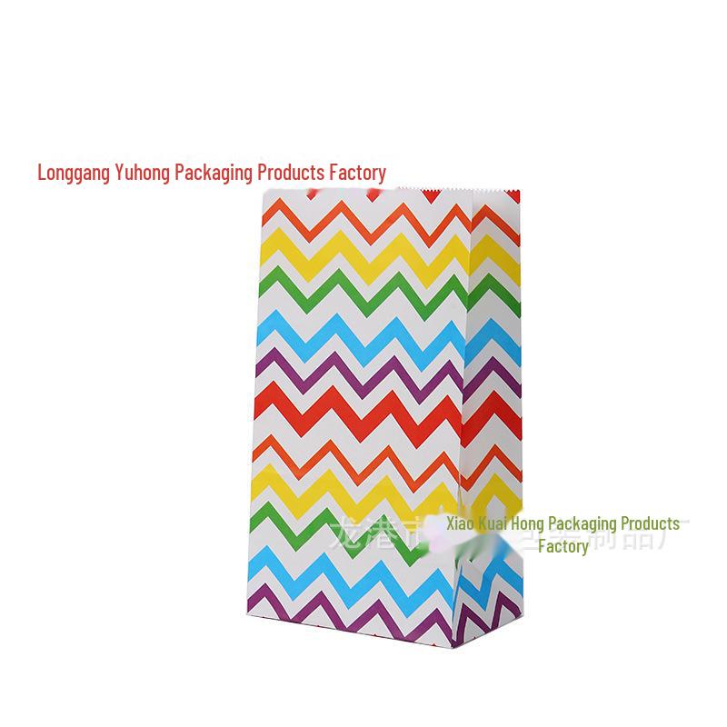 Пакеты для конфет из крафт-бумаги на заказ — красочные, милые, с квадратным дном