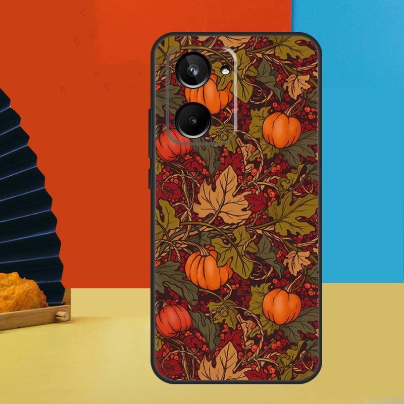 Autumn Leaves Fall Fox Pumpkin For Realme 12 Pro Plus 11 10 9 C55 C53 C51 C30 C31 C33 C35 C11 C25s C21Y GT Neo 5 GT3 Case