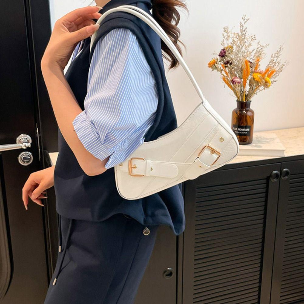 New Design Y2k Shoulder Bags Harajuku Spicy Girls Handbag Sweet Cool Belt Buckle Armpit Bag Women