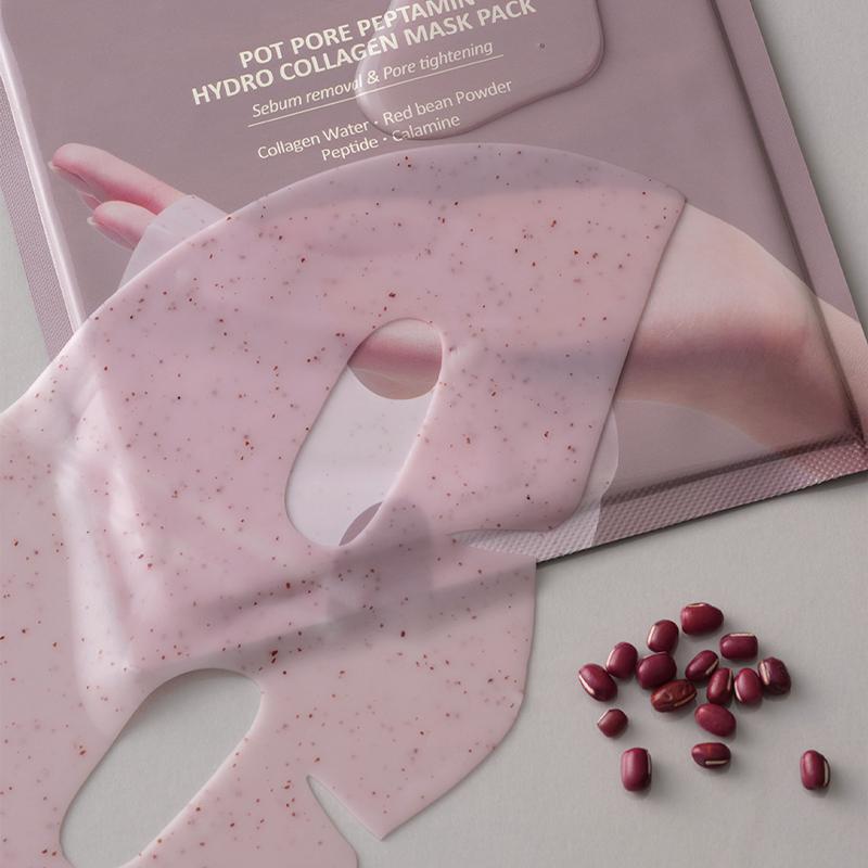 HEVE BLUE Горшочек Pore Peptamin Hydro Collagen Mask Pack 35г*4шт