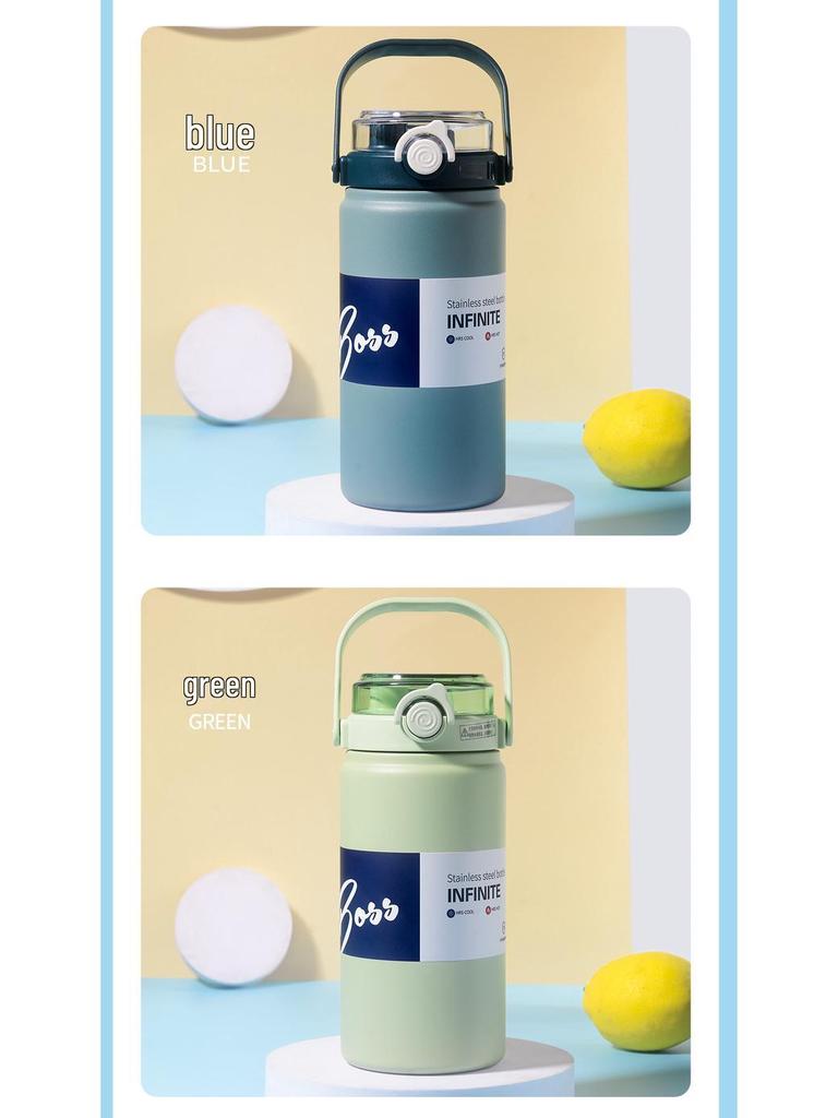 Изолированная чашка-соломинка из нержавеющей стали 316 - Большая вместимость, портативная для студентов