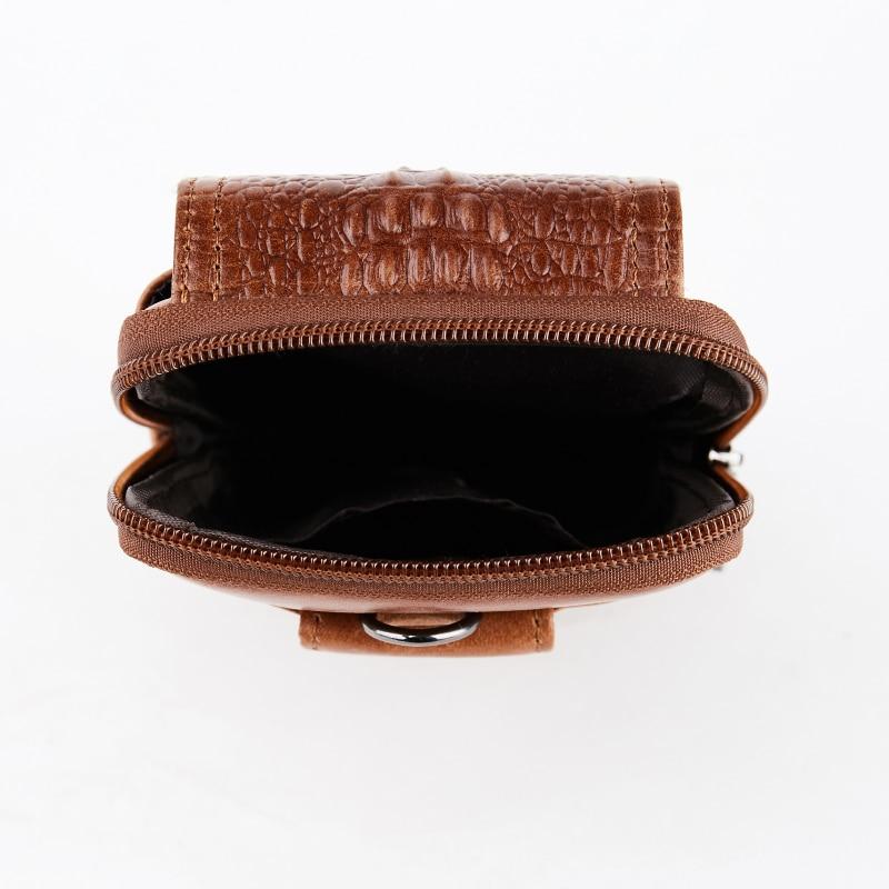 Натуральная натуральная кожа, поясной ремень, мужской портсигар для сотового/мобильного телефона, сумка для денег, кошелек с крокодиловым узором, поясная сумка Ba