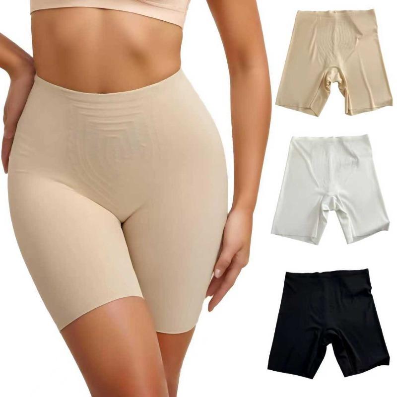 Women High Waist Elastic Tummy Control Butt Lifting Shaping Seamless Safety Pants