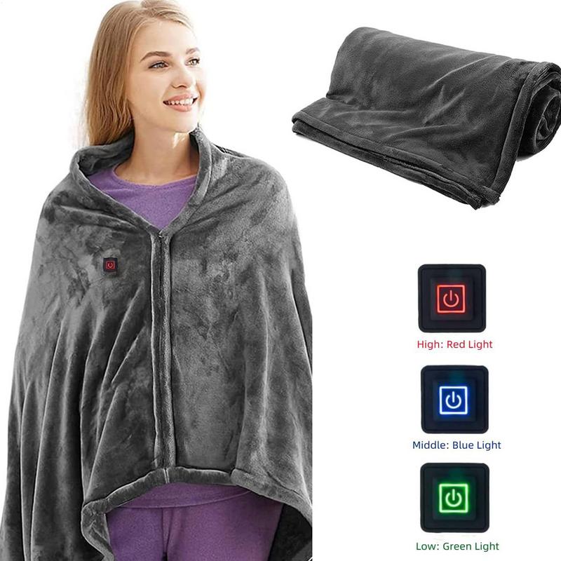 USB Одеяло с подогревом Электрическая шаль Накидки Обогревающее одеяло для колен Плед Изоляция Подогреваемая теплая подушка 5 В Открытый кемпинг Спальный лист