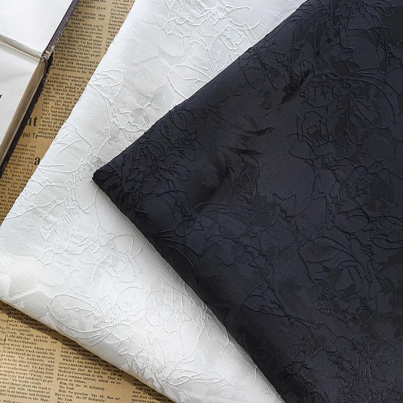 Модное отличительное плетение тисненая вязанная крючком текстура трехмерная жаккардовая ткань плетение жесткая модная ткань для костюмов и платьев пончо