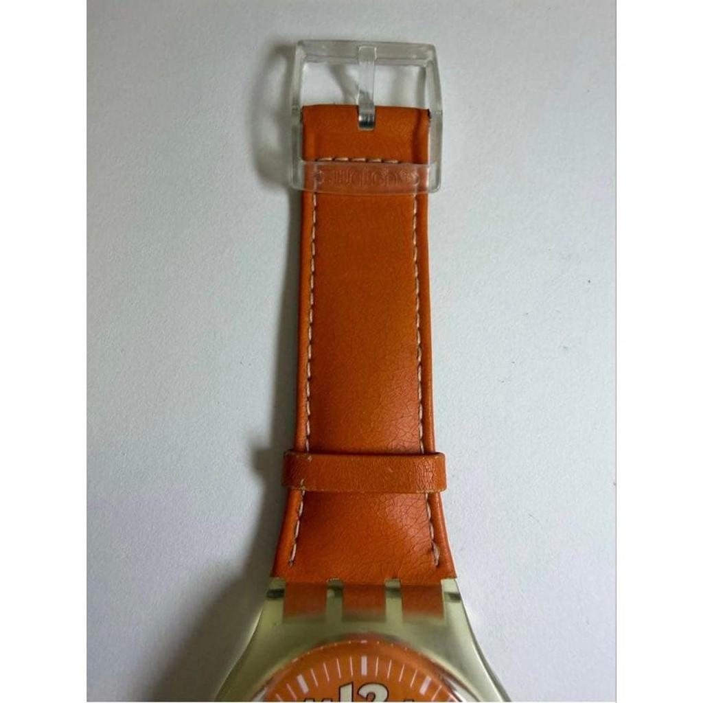 Б/у корпус часов Swatch оранжевый