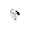 ANIA HAIE Black Onyx 925 Silver Ring R053-03H