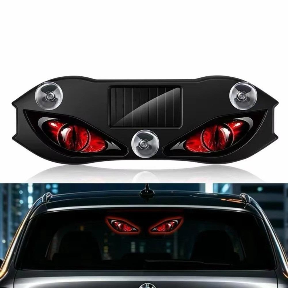 Flashing Car Demon Eye Light Solar Powered Car Window Light LED Signal Lamp Vehicle Accessories